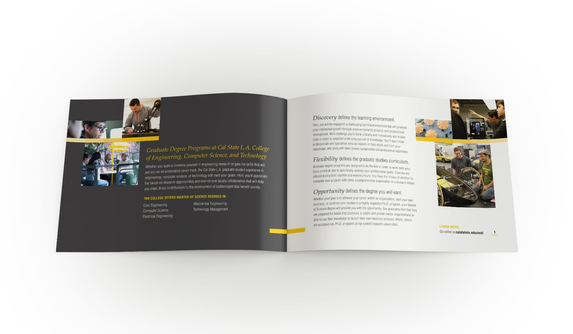Graduate brochure inner spread