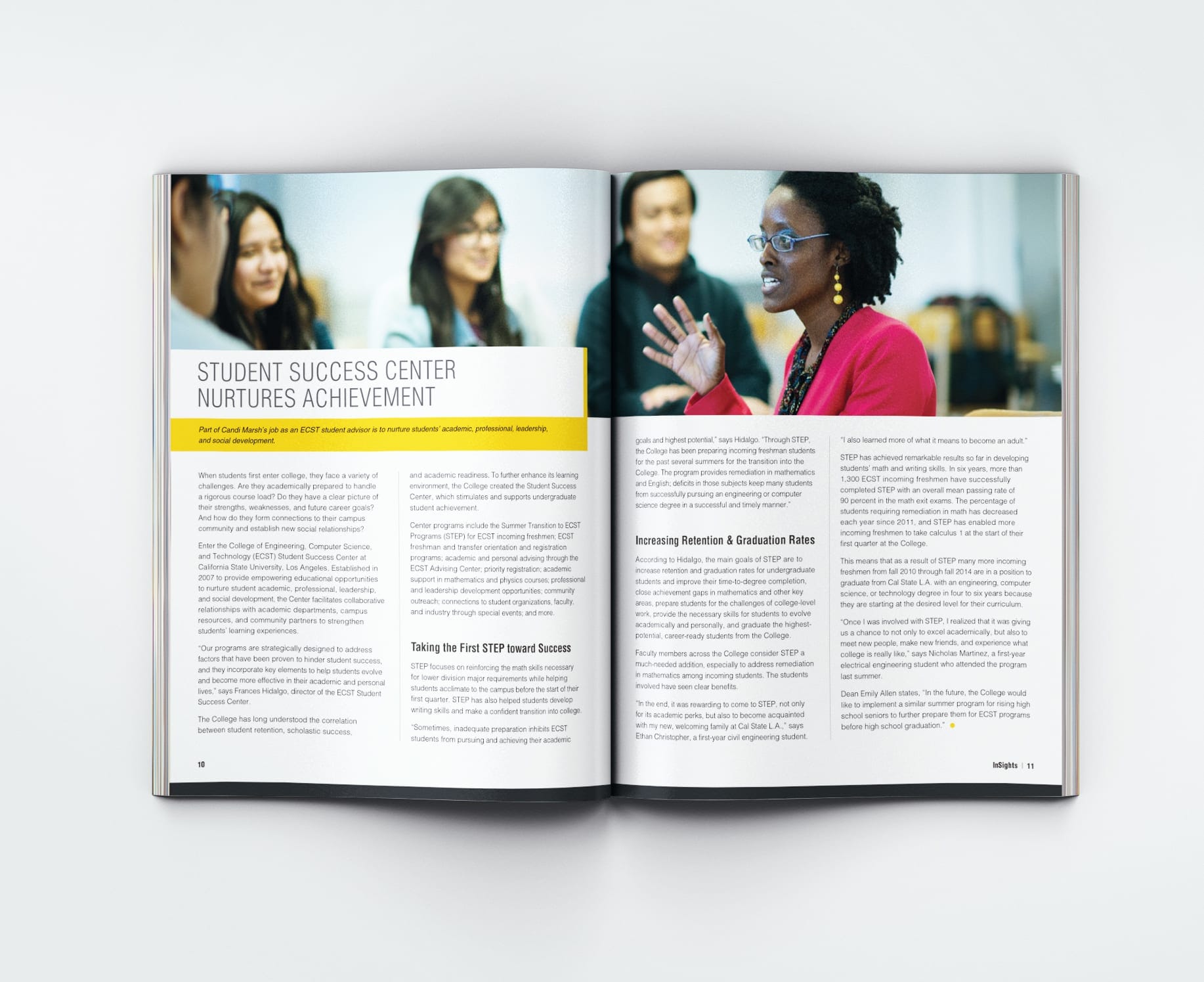 Annual publication inner spread